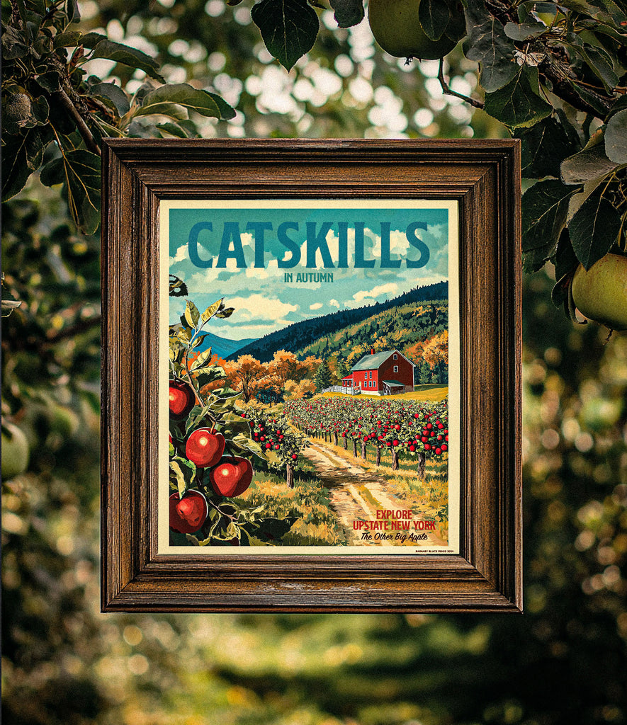 CATSKILLS IN AUTUMN TRAVEL POSTER