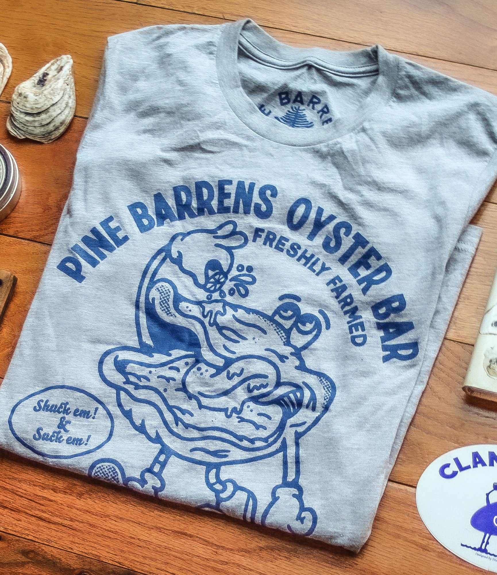 PINE BARRENS OYSTER BAR TEE | Barnaby Black - Wilderness Fragrance