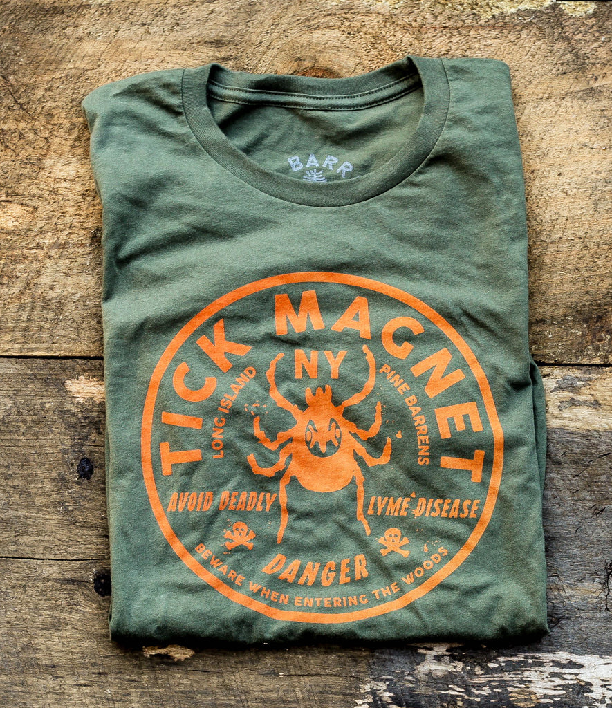 TICK MAGNET TEE - ARMY GREEN